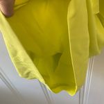 Bar III Highlighter Yellow Chiffon Tiered Dress S Photo 4