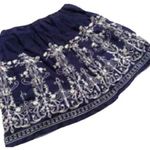 Metro Wear embroidered skirt, size Small Blue Photo 0