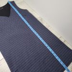 Etam‎ Womens Dress Size US 4 Blue Geometric Sleeveless V Neck Photo 3