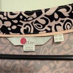 Boden Maisie Jersey Tunic Top Dress Size 12L Black Pink Floral Long Sleeve Photo 3