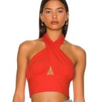 Callahan‎ x Revolve Mimi Tank Red Cropped Ribbed Top Photo 0