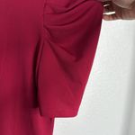 Catherine Malandrino  Crimson Ruffle Sleeve Blouse Photo 3