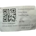 Halara New  Decorative Button Scarf Fuzzy Furry one size Photo 6