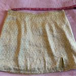 Hollister light green and white floral print silky mini skirt size small retro Photo 6