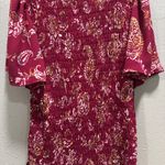 Maurice's  Burgundy Floral Blouse Photo 4