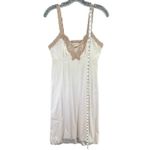 Vanity Fair Vintage Slip Dress Womens S Ivory Lace Trim Coquette Fairy Feminine Photo 9