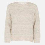 IRO  | Sagal Sweater in Grey Stripe Wool Alpaca Blend | M Photo 0