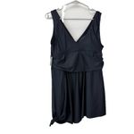 Torrid NWT  Black Wireless Short Asymmetrical Swim Dress With Brief‎ Size 2X Photo 5