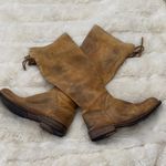 Bed Stu Manchester Cobbler Tall Leather Riding Boots Lace Back Rustic sz 7 Photo 2