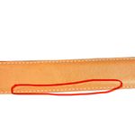 Talbots  tan light brown genuine leather XL belt silver buckle Photo 6