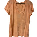Merona  Light Orange V-Neck Short Sleeve Top Excellent Condition Photo 4