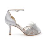 Badgley Mischka  Terris Mid Heel With Poof in Soft Violet Photo 1