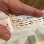 ZARA  white strapless cinched midi dress Photo 5