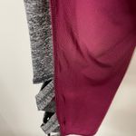 Charmed Hearts Crop Leggings Burgundy Heather Grey Large New with Tags Photo 4