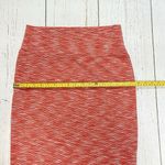 LuLaRoe Cassie Pencil skirt Coral white heathered quilted Medium M Women’s Photo 4