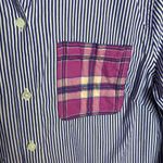 Vineyard Vines  Women’s Poplin Flannel Accents Combo Button-down Shirt W-279 Sz 4 Photo 2