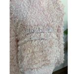 Vintage 90's Adolfo Pink Knit Shaggy Retro Boho Sweater Looped Textured Size M Photo 1