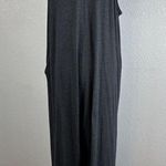 Natural Life  Sleeveless Wide Leg Jumpsuit One Size Gray Heather Jersey Pockets Photo 5