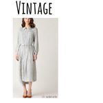 Liz Claiborne Vintage Paisley Geometric Shirt Dress Belt Photo 1