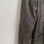 L.A.M.B. RIANI Brown 100% Leather Moto Biker’s Jacket Size 12 Photo 11
