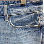 Paige Margot High Rise Distressed Raw Hem Denim Shorts In Kat Destructed NWT Photo 6