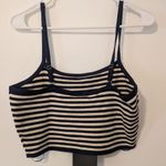 Le lis  Navy and White Striped Top Photo 4