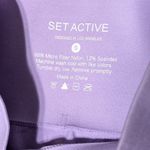Set Active  SculptFlex Leggings Lilac Purple Glitz Womens Small Sportswear Gym Photo 4