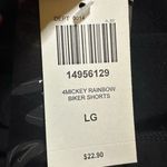 Disney NWT  Mickey rainbow bike shorts pride large Photo 7