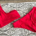 Zaful One Shoulder Red Bikini Photo 0