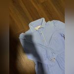 JUDE CONNALLY Thin Stripe Henley dress blue casual preppy $218 classic fall White Photo 6