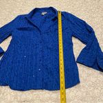 JM Collection Women’s Button Down Shirt with 3/4 Sleeves Size 12 Photo 3