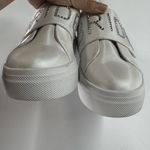 Lulus  Shoes Womens 8.5 White Bride‎ Platform Bride2Be White Rhinestone Sneakers Photo 4