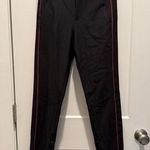 Athleta Women’s Stellar Novelty Trouser 6 Black Red Stripe Photo 0