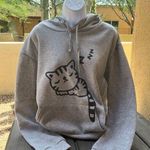 Sleeping Kitty Hoodie Size XL Photo 0
