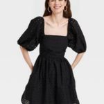 A New Day Black Puff 3/4 Sleeve Dress from Photo 0