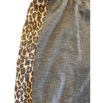 Splendid  Loungewear Sweatpant  Joggers Gray w/ Leopard Animal Print Side Stripe‎ Photo 1