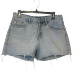 Guess ‎ Jeans Vintage Light Wash Frayed Hem Button Fly Denim Shorts Size 8/29 Photo 0
