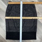 Ann Taylor Crochet Lace Sheer Illusion Pencil Skirt Black 6 Photo 11