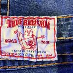 True Religion Blue Boot Cut Jeans Classic Style thick stitch size 27 Photo 1