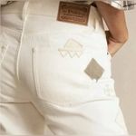 Ralph Lauren Polo  Woman The Avery Boyfriend Patchwork Jeans off white S 31  $298 Photo 3
