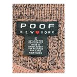 Poof New York  Brown Knit Sweater Lace Up Long Sleeve Pullover Women‎ Size Small Photo 5