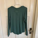 Free People teal green Hailey long sleeve v Photo 3