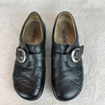 Alegria Leather Shoes 9/9.5 Womens 39 EU Khloe Black Nappa Buckle Wedge Photo 9