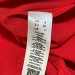 ASOS  Pleated Skirt Mini Dress Sleeveless Red Party Size 4 Photo 3