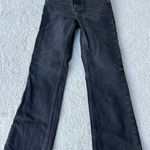 ZARA  Black Wash Wide Leg Jeans Size 2 Photo 0