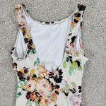 Bleu Ice One Piece Bathing Suit Womens S Cream Floral High Neck Scoop Back Beach White Photo 9