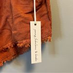 Young Fabulous and Broke YFB Izzy Raw Edge Linen Blend Burnt Orange Shorts M NWT Photo 7