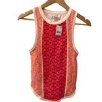 Free People  We The‎ Free Racerback Too Hot To Handle Tank Peach Combo Size XS Photo 3
