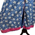 J.Crew Belted Tunic Midi Dress Cerulean Night Sky Block Print Small Beach Resort Blue Photo 6