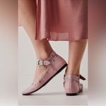 Free People NEW  Mystic Mary Jane Flat Size‎ 8.5 Pink Lemonade Studded Ballet Photo 2